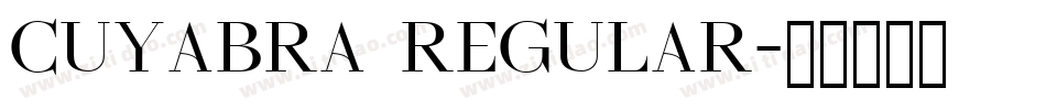 cuyabra Regular字体转换